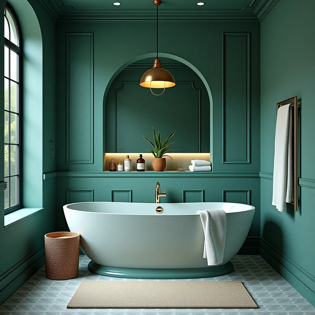 Teal Bathroom