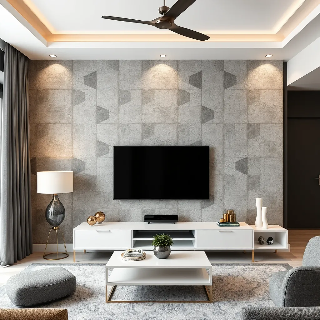 Modern, geometric patterns texture