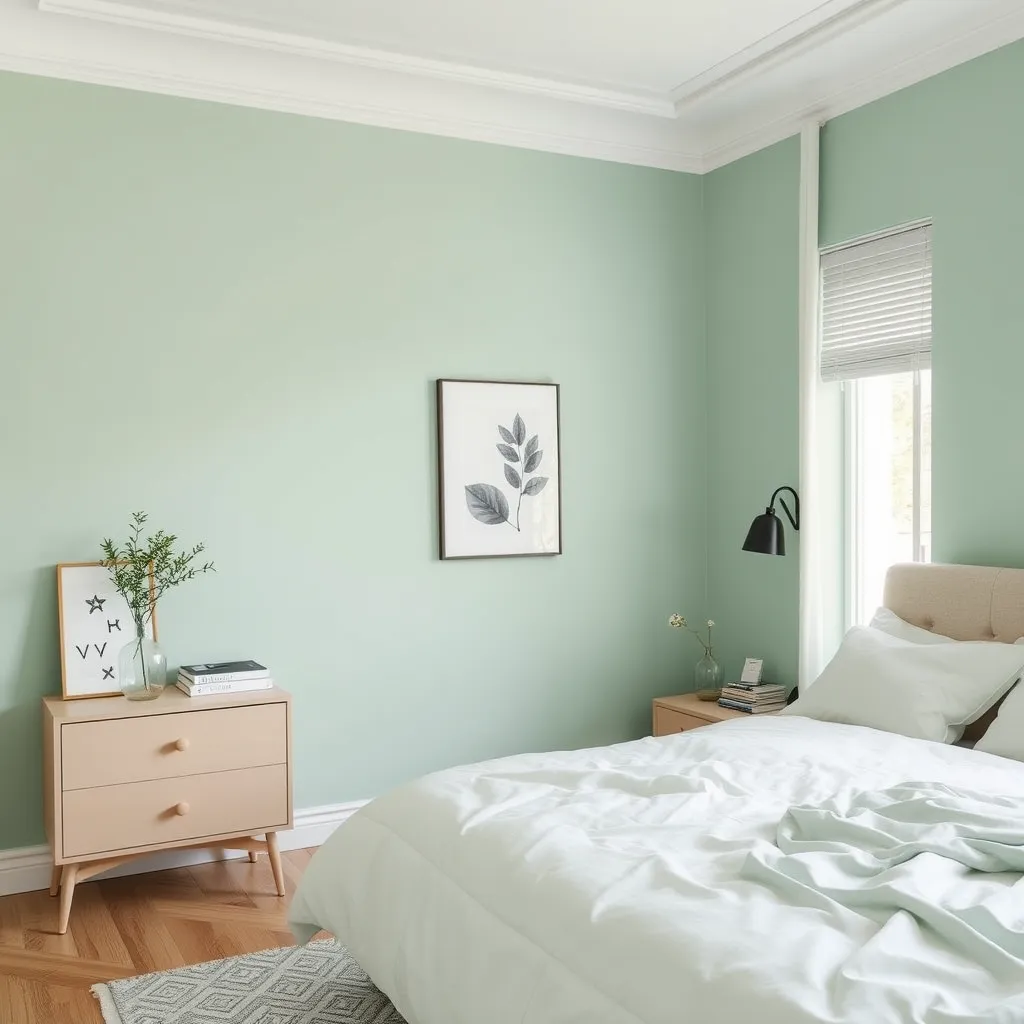 Mint Green bedroom wall color