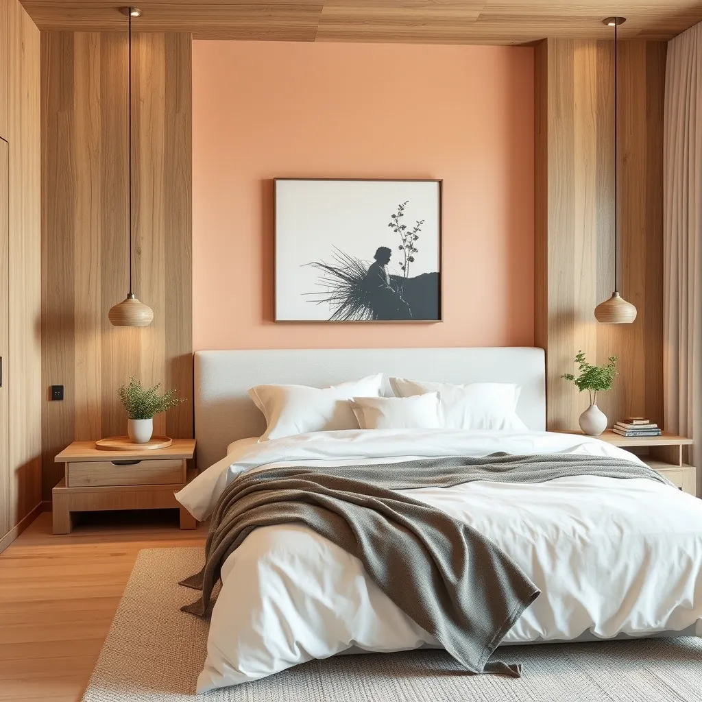 Pale Peach bedroom color