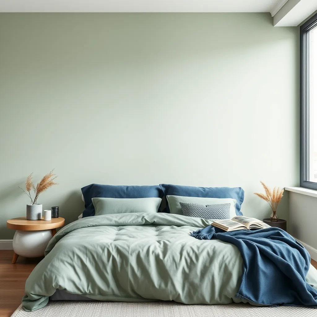 Sage Green and Blue wall color