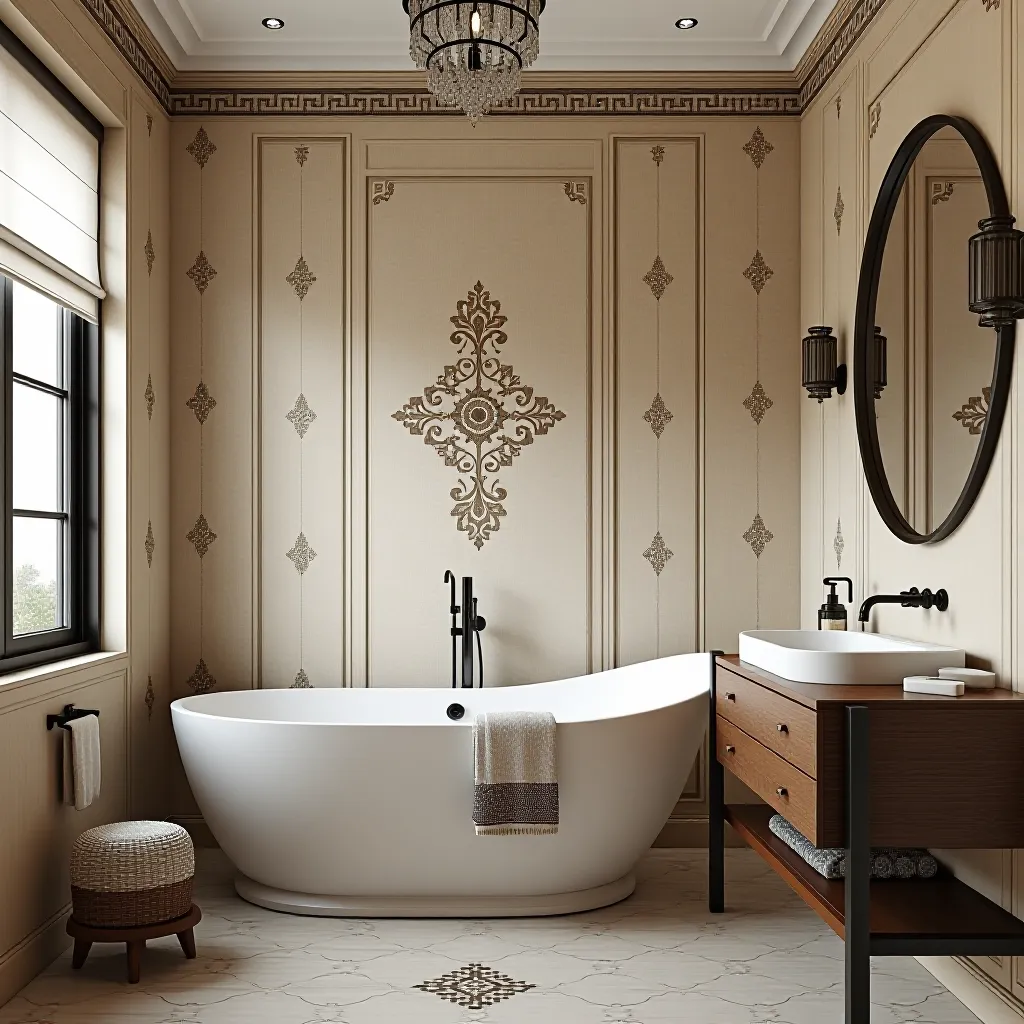 Indian motifs, patterns, and accessories