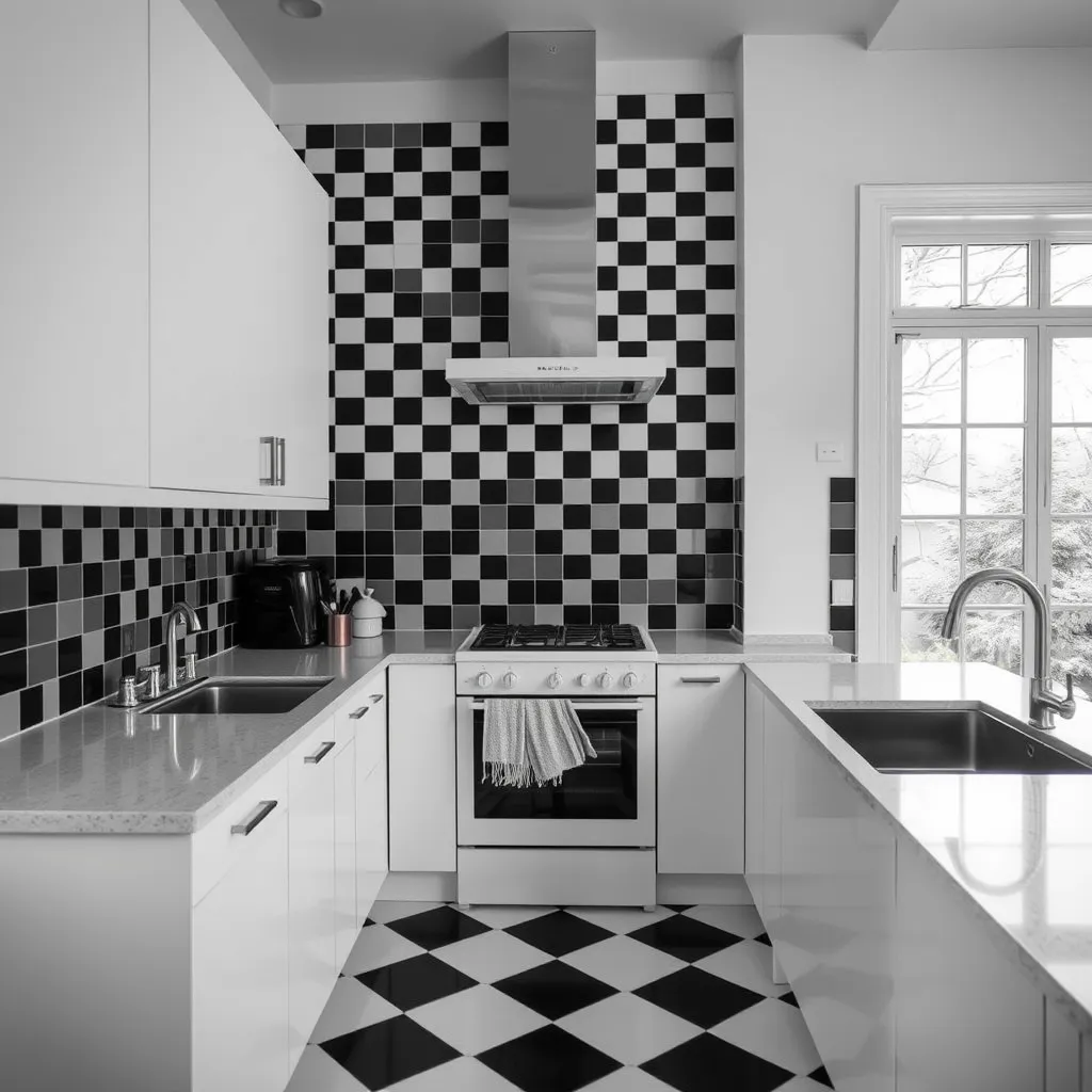Black and White tiles